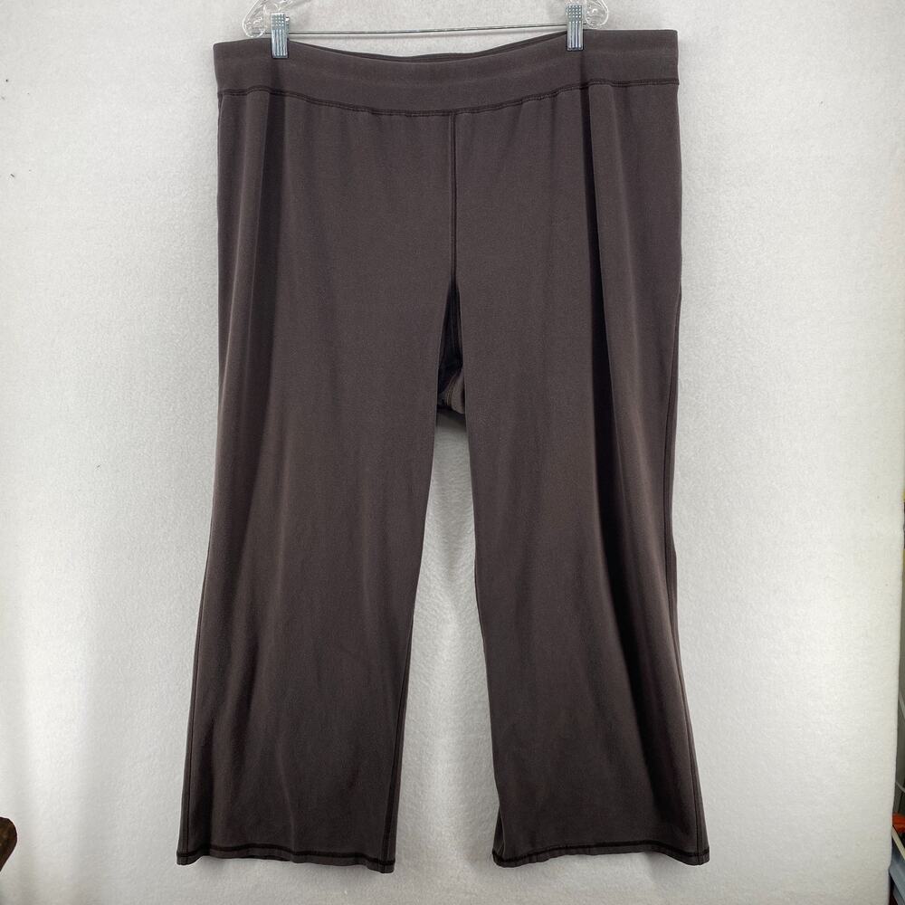 Eileen Fisher Wide-Leg Knit Pants in Dark Brown